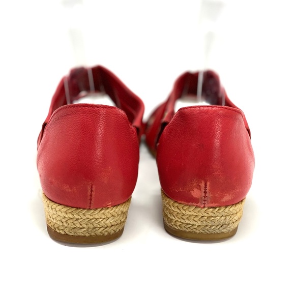 Eric Michael Red Leather Sandals - Picture 2 of 6